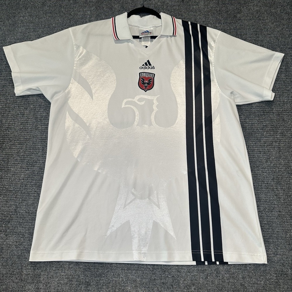 VTG 1999 2000 DC United Away Soccer Jersey Kit Adidas Men's Sz.XL  Rare!